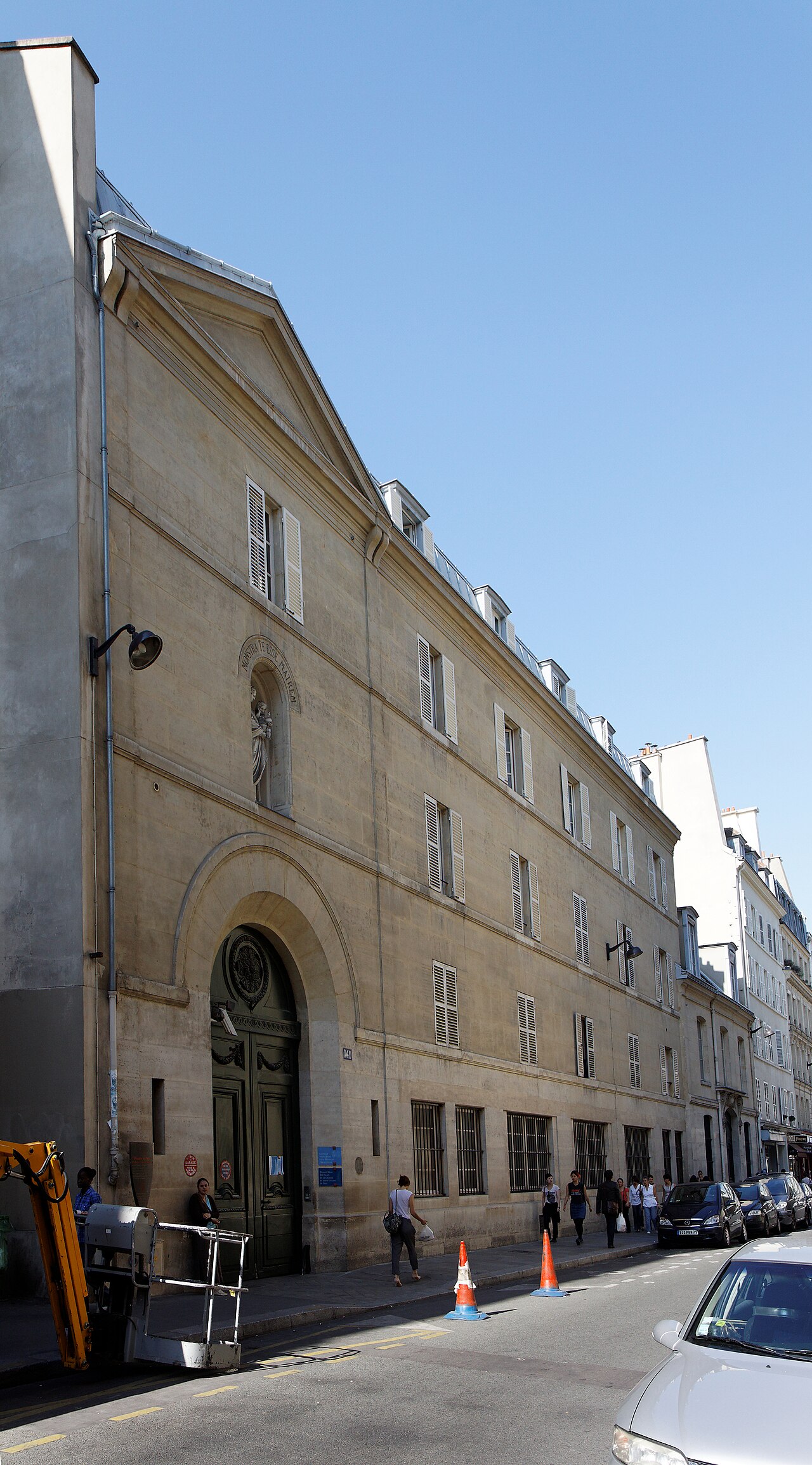 The Daughters of Charity motherhouse and Chapel of the Miraculous Medal site on rue du Bac, Paris