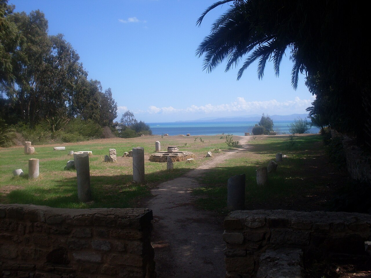 The ruins of the Basilica of Saint Cyprian at Carthage