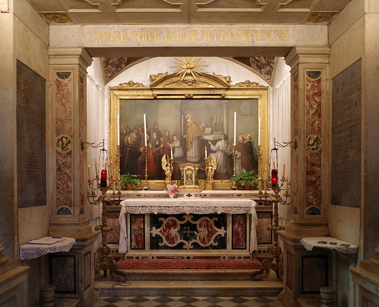 The Sanctuary of the Holy Blood inside Santa Maria in Vado, Ferrara