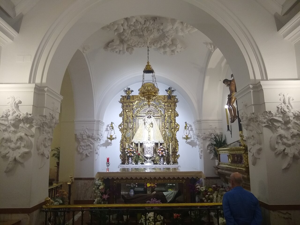 The chapel and attributed Angela of the Cross display in Seville