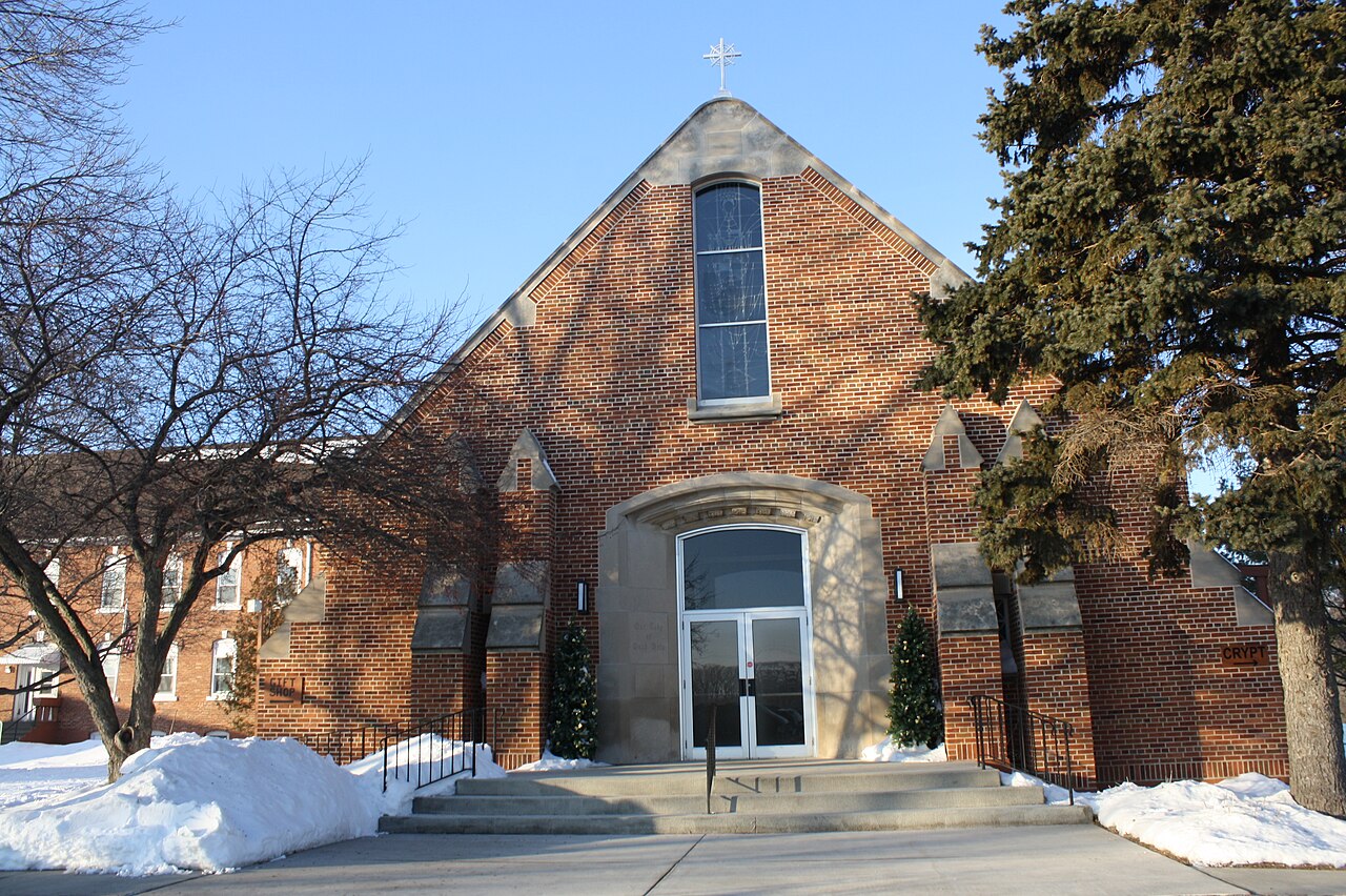 The chapel of the Shrine of Our Lady of Good Help, now Our Lady of Champion, in December 2010
