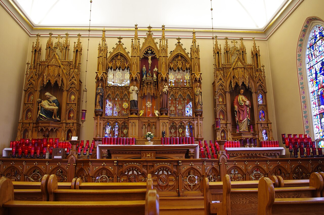 The Relic Chapel at Maria Stein Shrine, Ohio, the documented collection setting