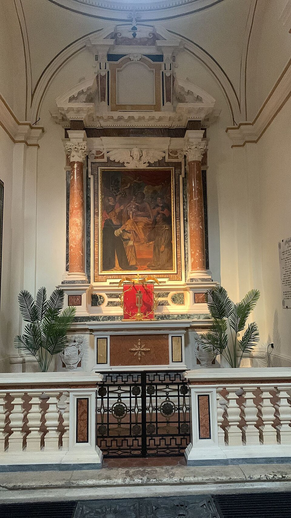 The historic Testone Chapel in the Basilica of San Bernardino in L’Aquila
