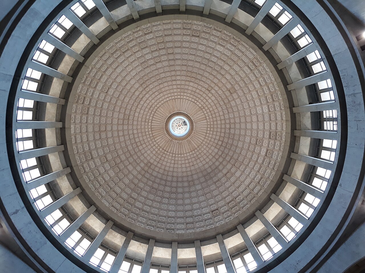 The dome interior of the Sanctuary of Our Lady of the Rosary of San Nicolás