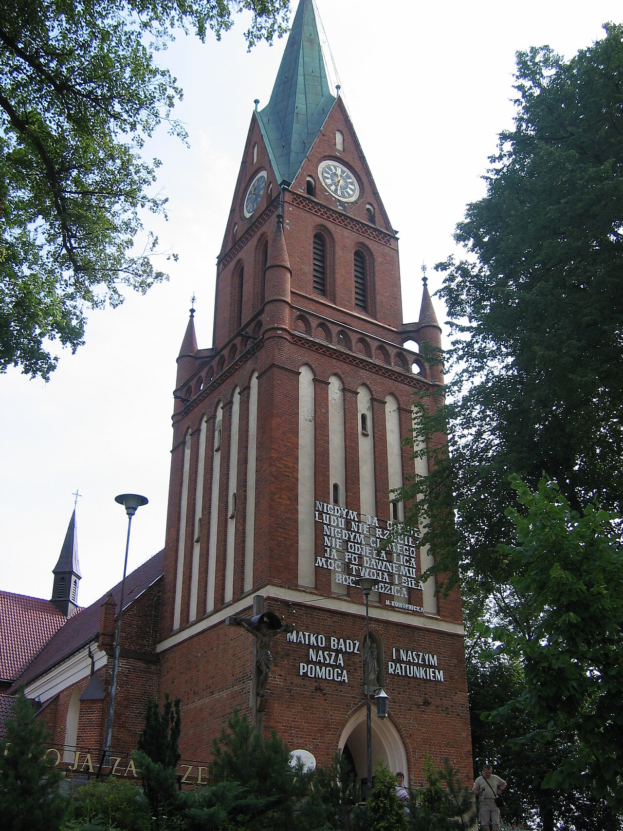 The church at Gietrzwałd, Poland