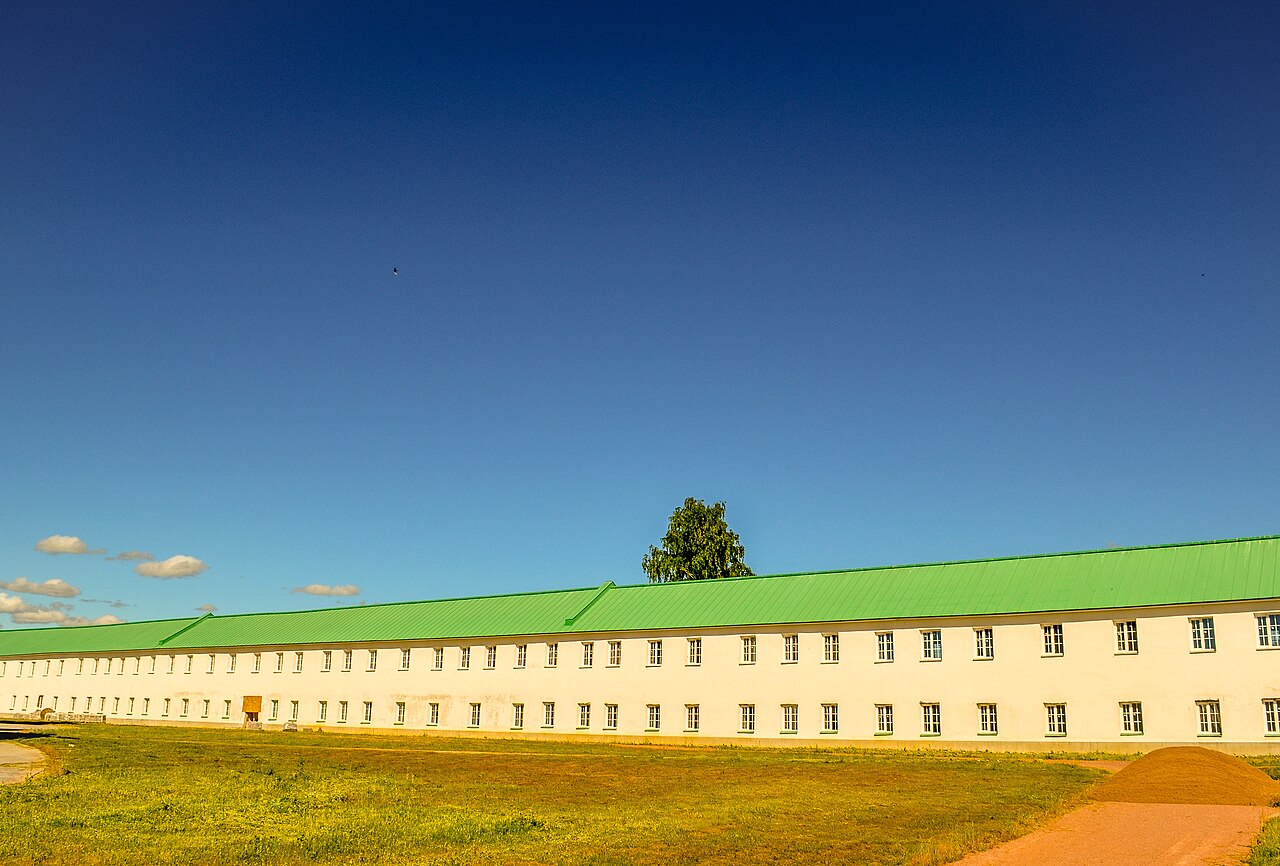 The eastern cell building and gateway at Alexander-Svirsky Monastery