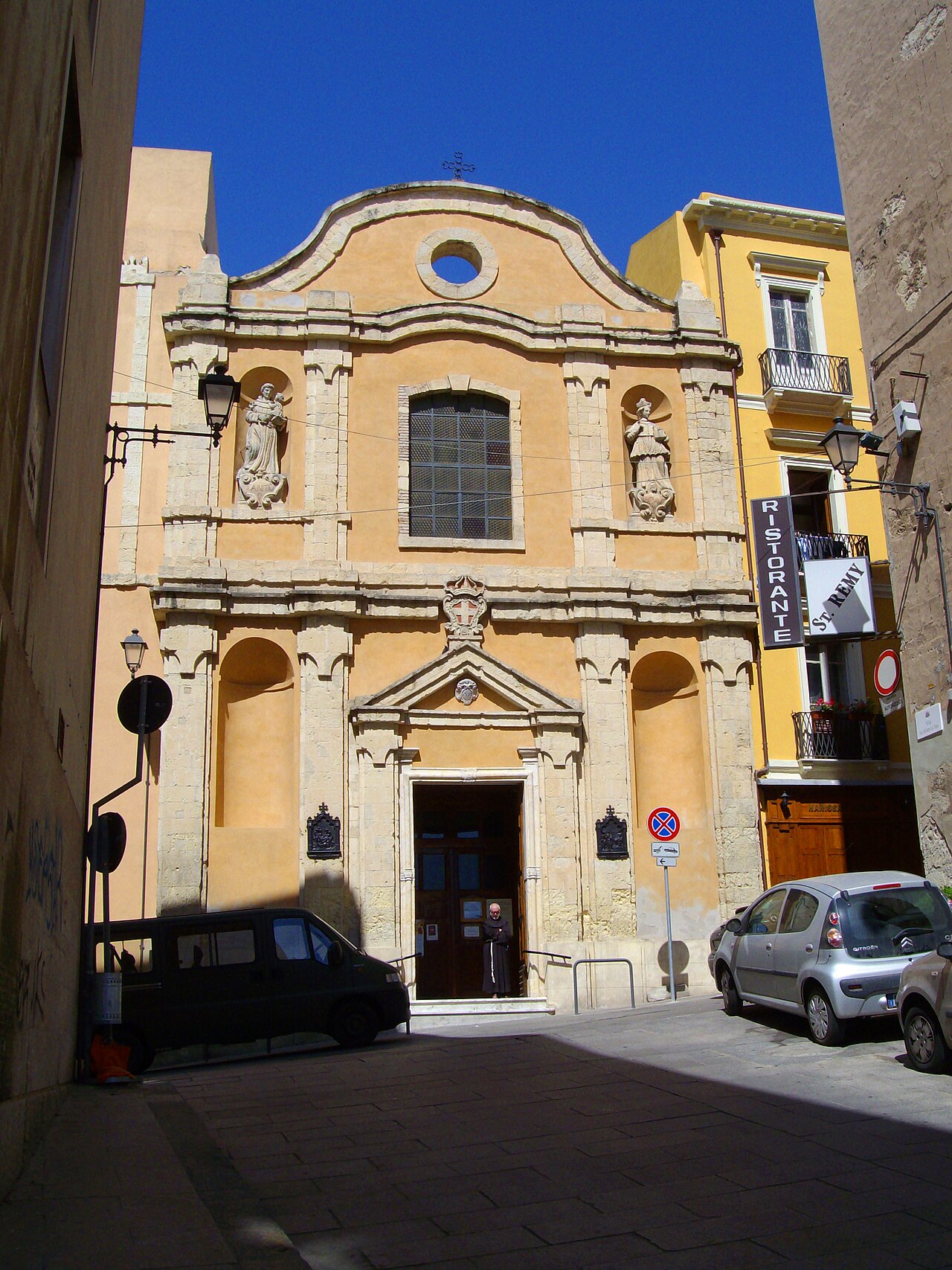 The historic church of Santa Rosalia in Cagliari, associated with Salvador of Horta