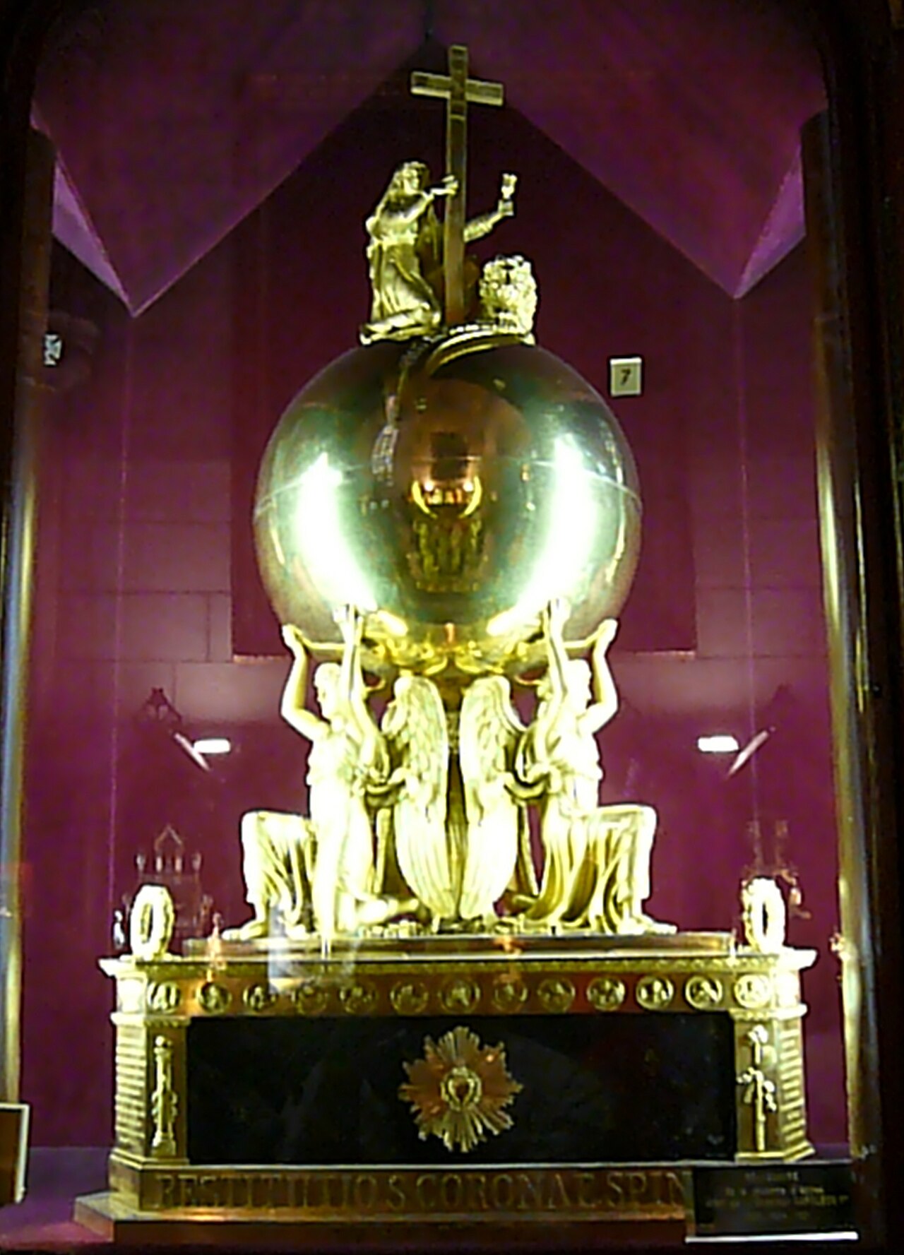 A historic reliquary associated with the Crown of Thorns at Notre-Dame de Paris