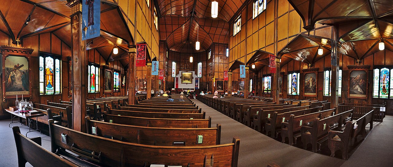 The interior of Martyrs’ Shrine in Midland, Ontario, where this file’s relic is documented