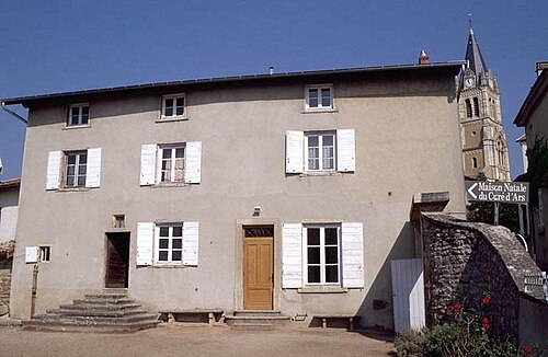 The house identified as John Vianney’s birthplace in Dardilly