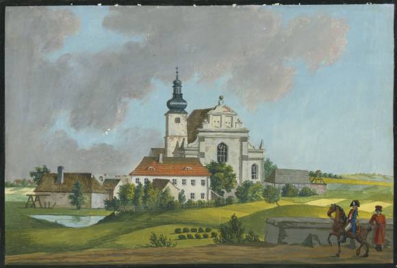 A 1798 view of Corpus Christi Church in Poznań, attributed to the artist known as Karol Alberti