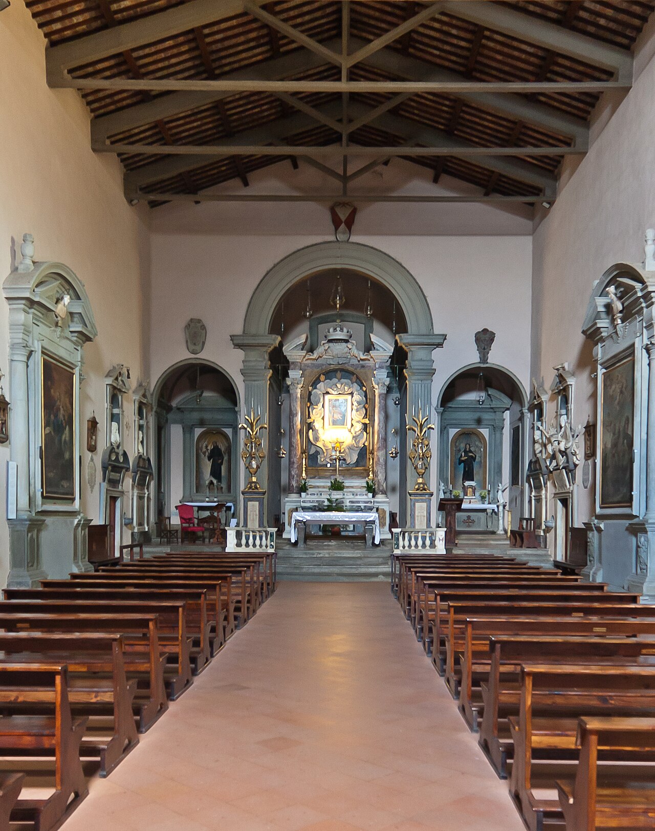 Interior of the Church of San Francesco in Volterra