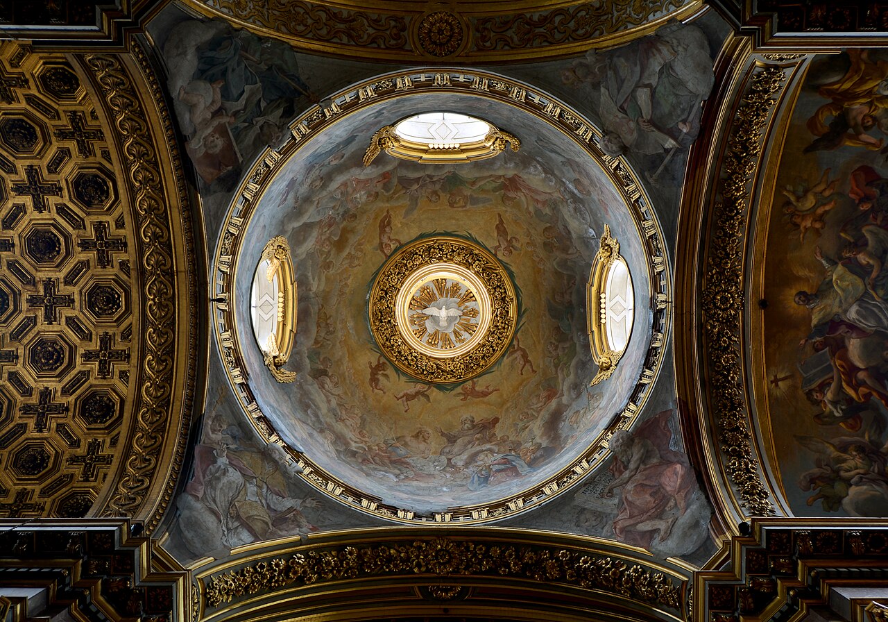 The dome of Santa Maria Maddalena in Rome