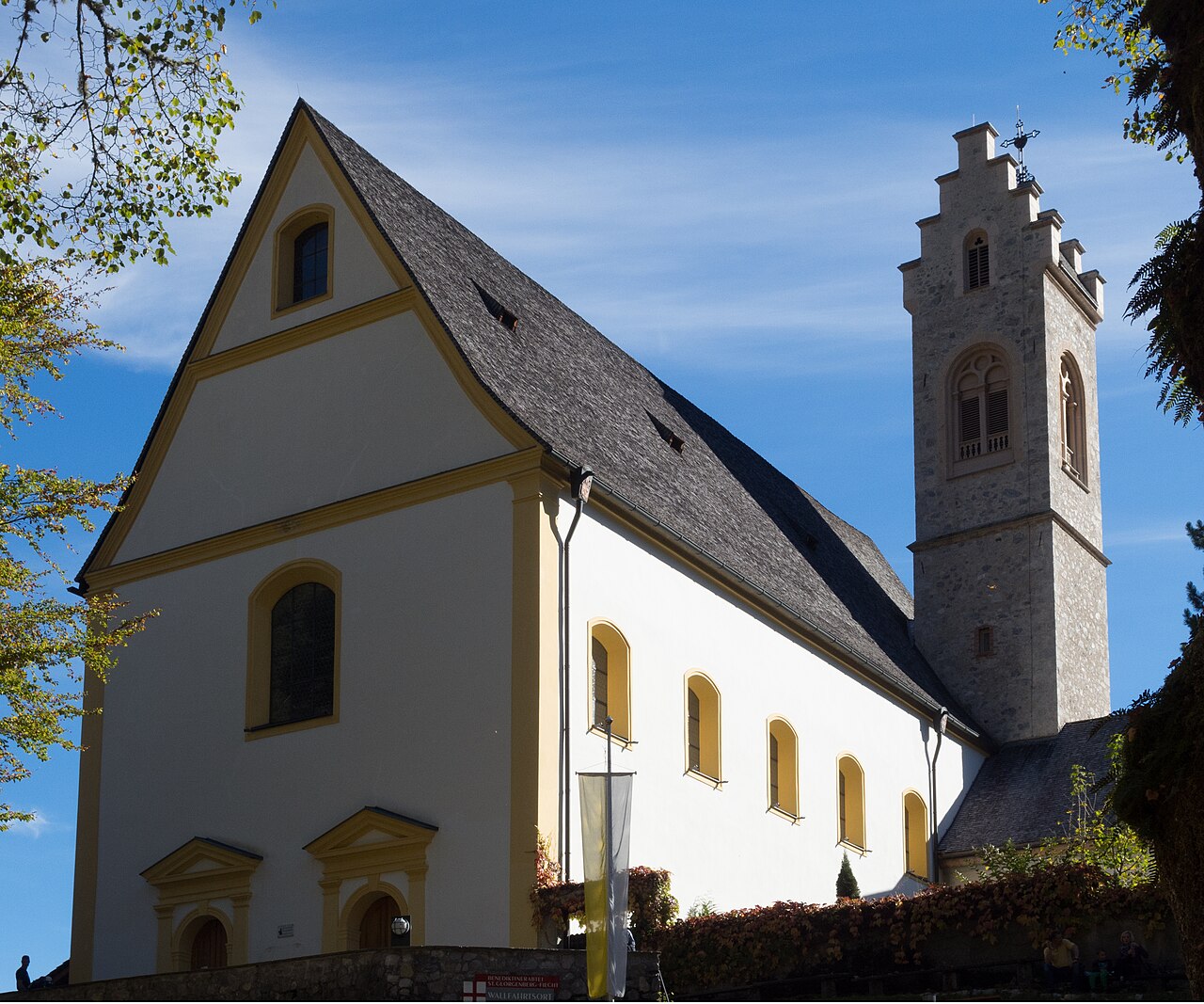 The pilgrimage church at St. Georgenberg, viewed from the northwest