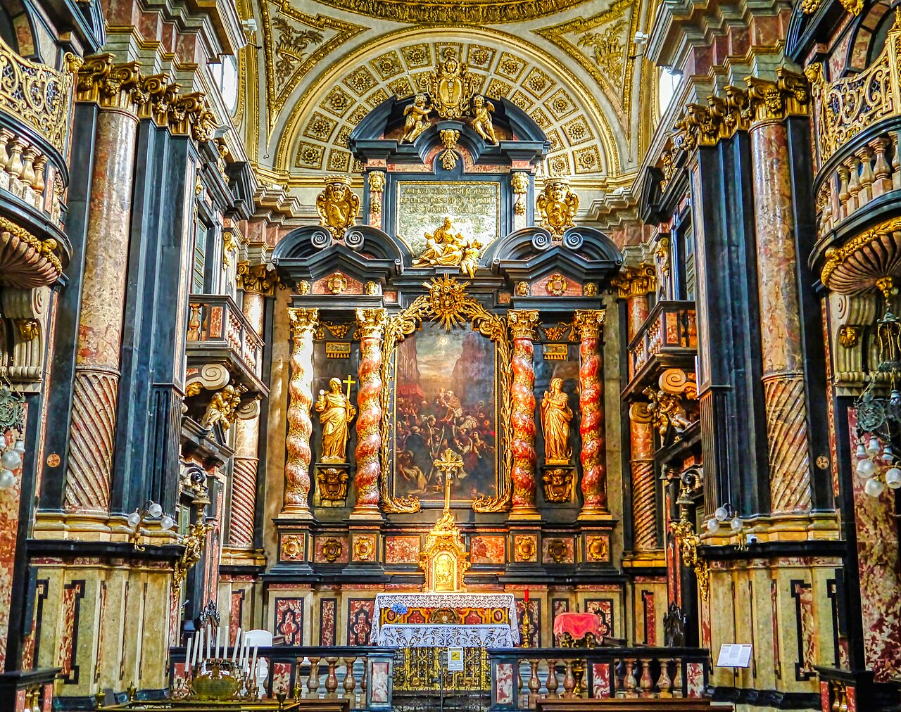 The main altar of the Corpus Domini church in Turin