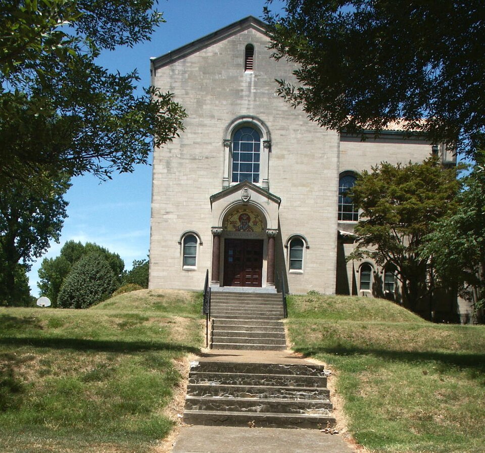 The exterior of the Rose Philippine Duchesne shrine in Saint Charles, Missouri