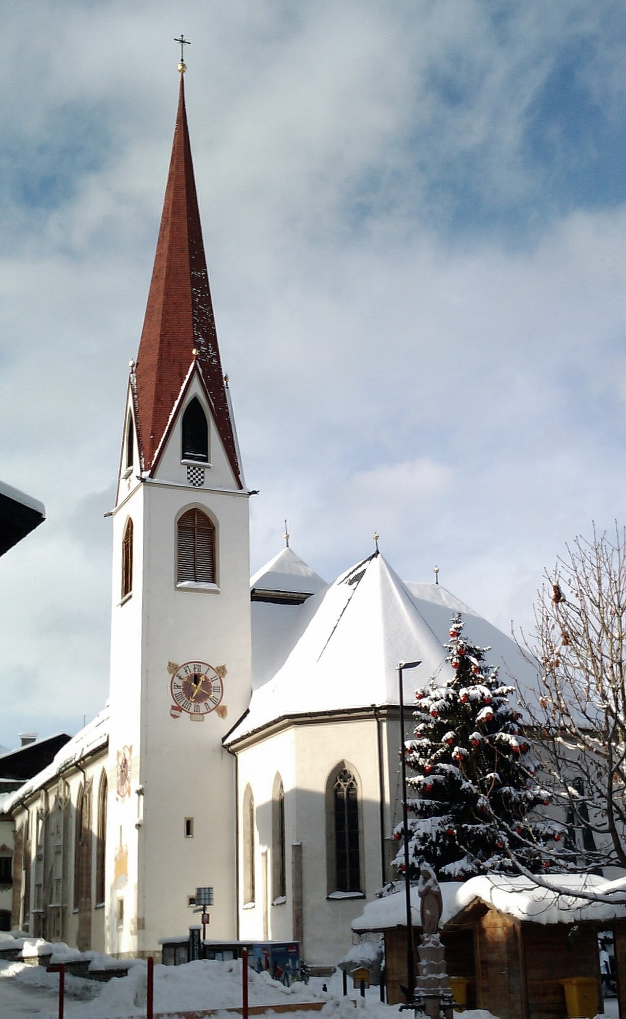 The pilgrimage church of Saint Oswald in Seefeld in Tirol