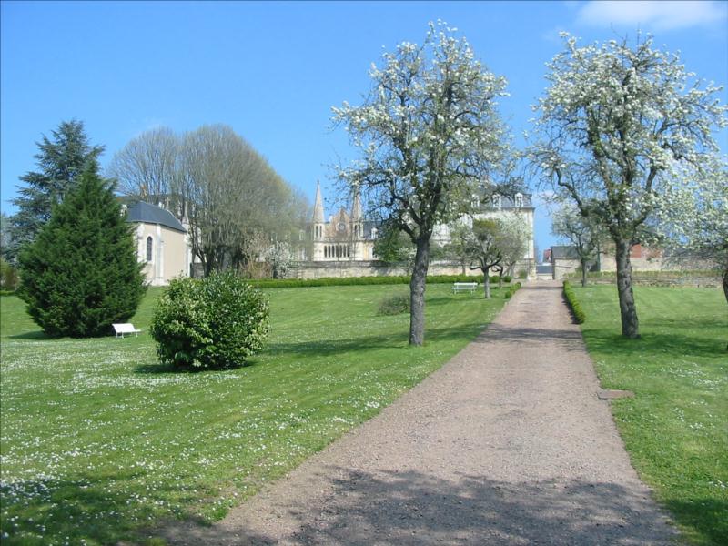 The gardens of Saint-Gildard in Nevers