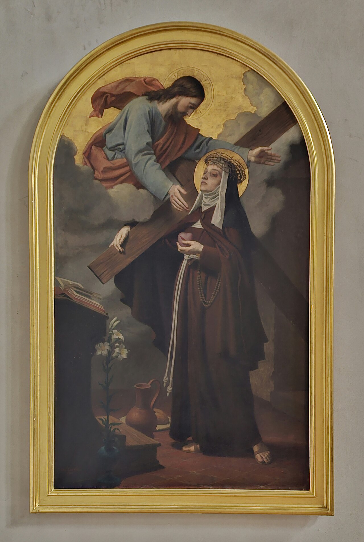 Josef Zenker’s nineteenth-century painting of Veronica Giuliani in Saint Anton, Munich