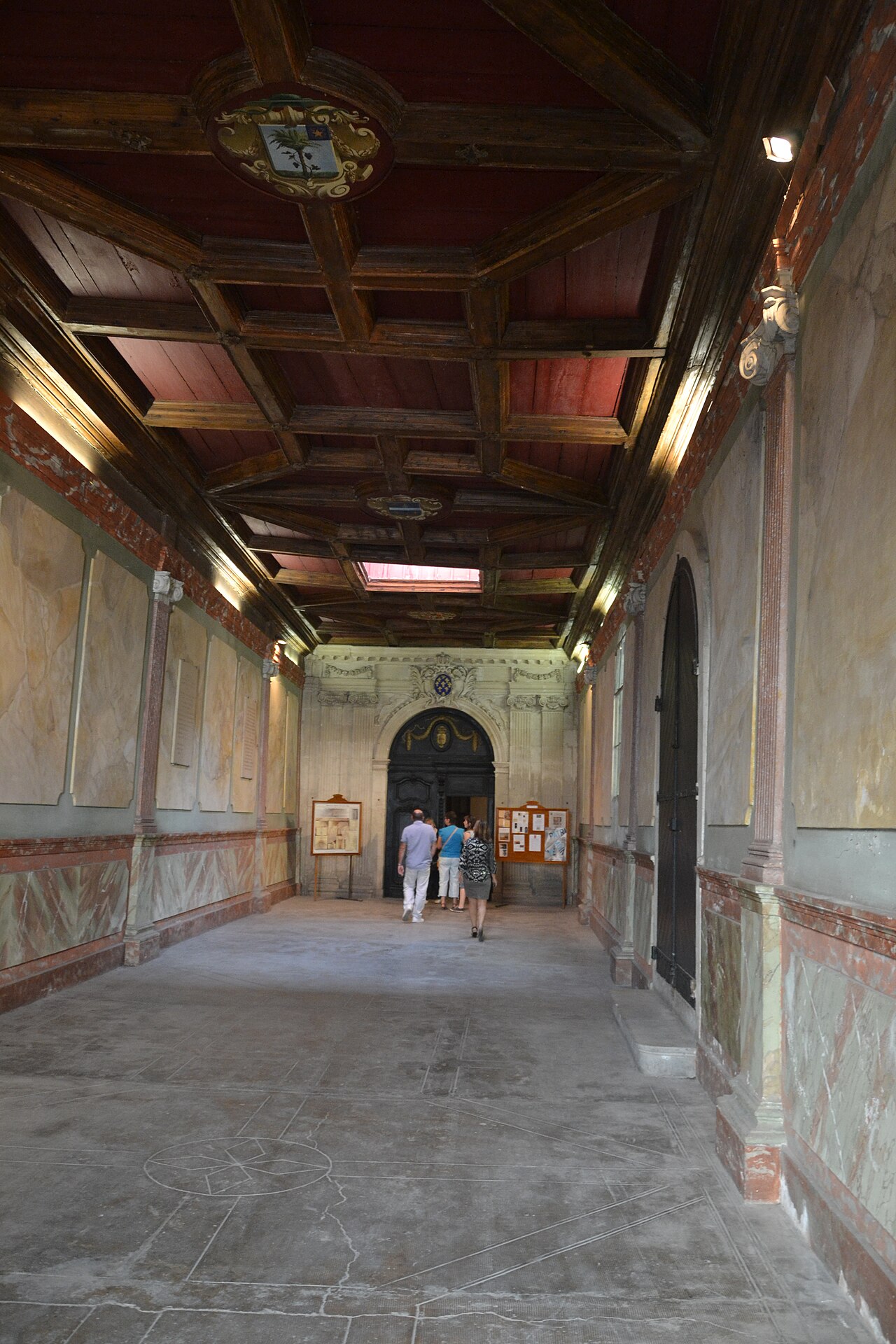 The vestibule of the Chapel of the Grey Penitents on Rue des Teinturiers, Avignon