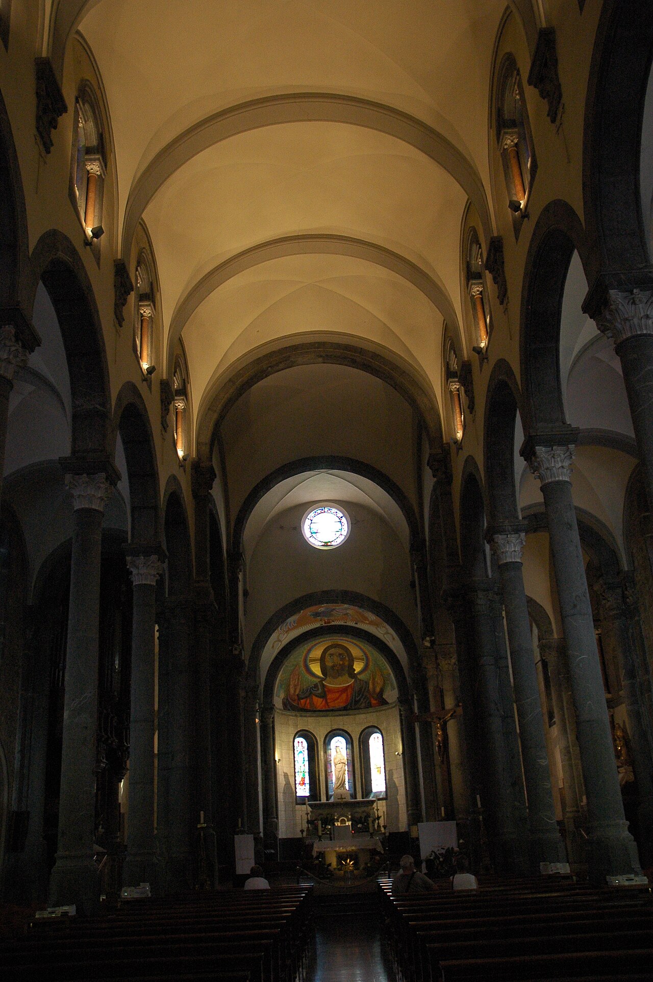 The interior of the Basilica of Notre-Dame de La Salette