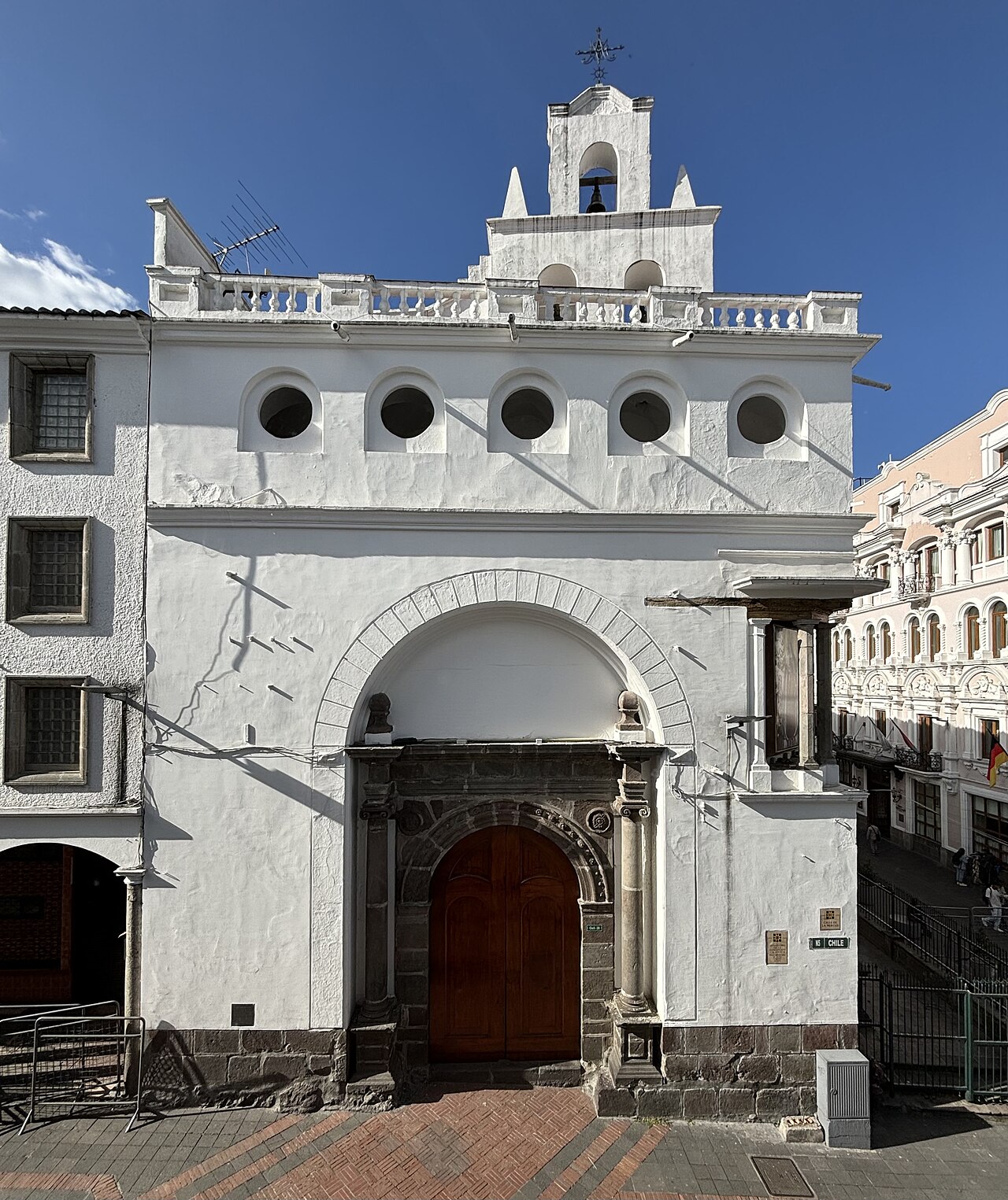 The Church of the Monastery of the Immaculate Conception in Quito, seen from the south