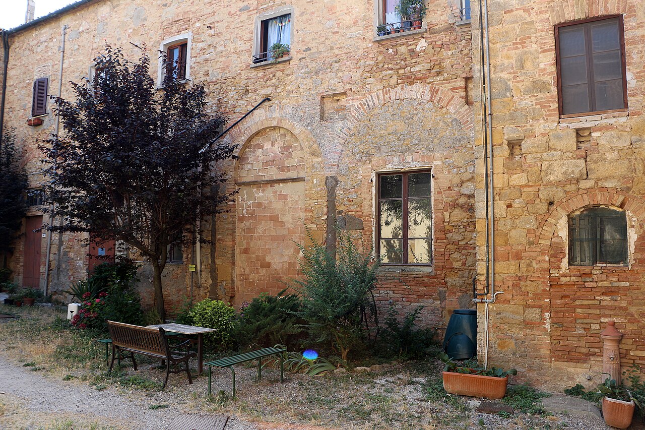 The former cloister of San Francesco in Volterra