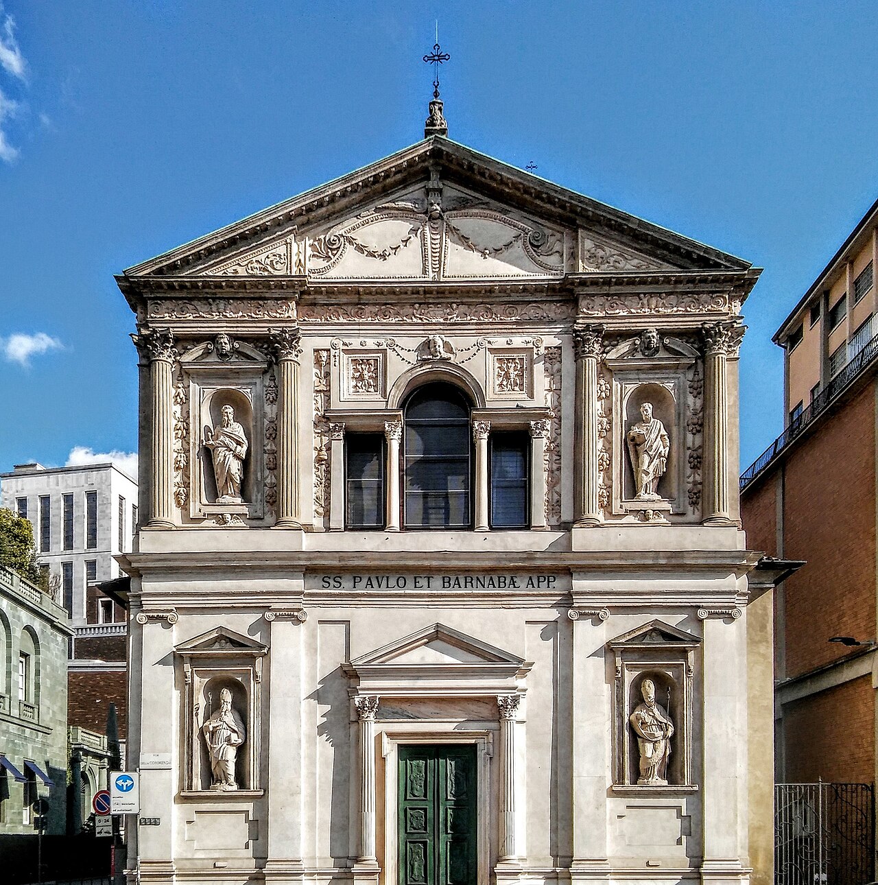 The historic façade of San Barnaba in Milan, associated with Anthony Mary Zaccaria