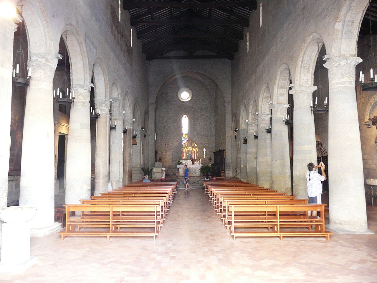 The nave of the Basilica of Santa Cristina in Bolsena