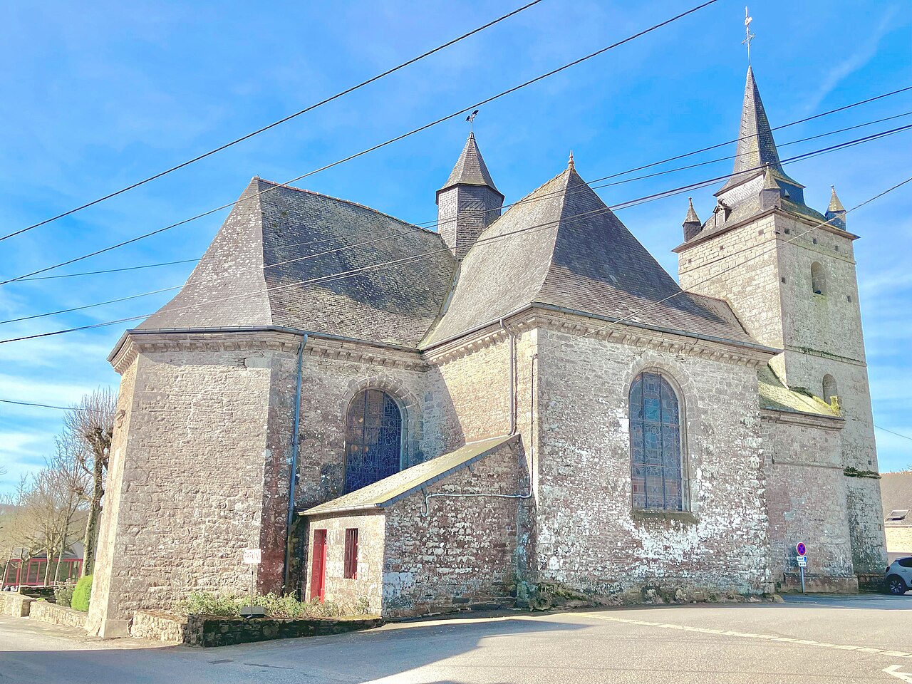 The north side of the Chapel of Notre-Dame de Toute Aide at Querrien, La Prénessaye