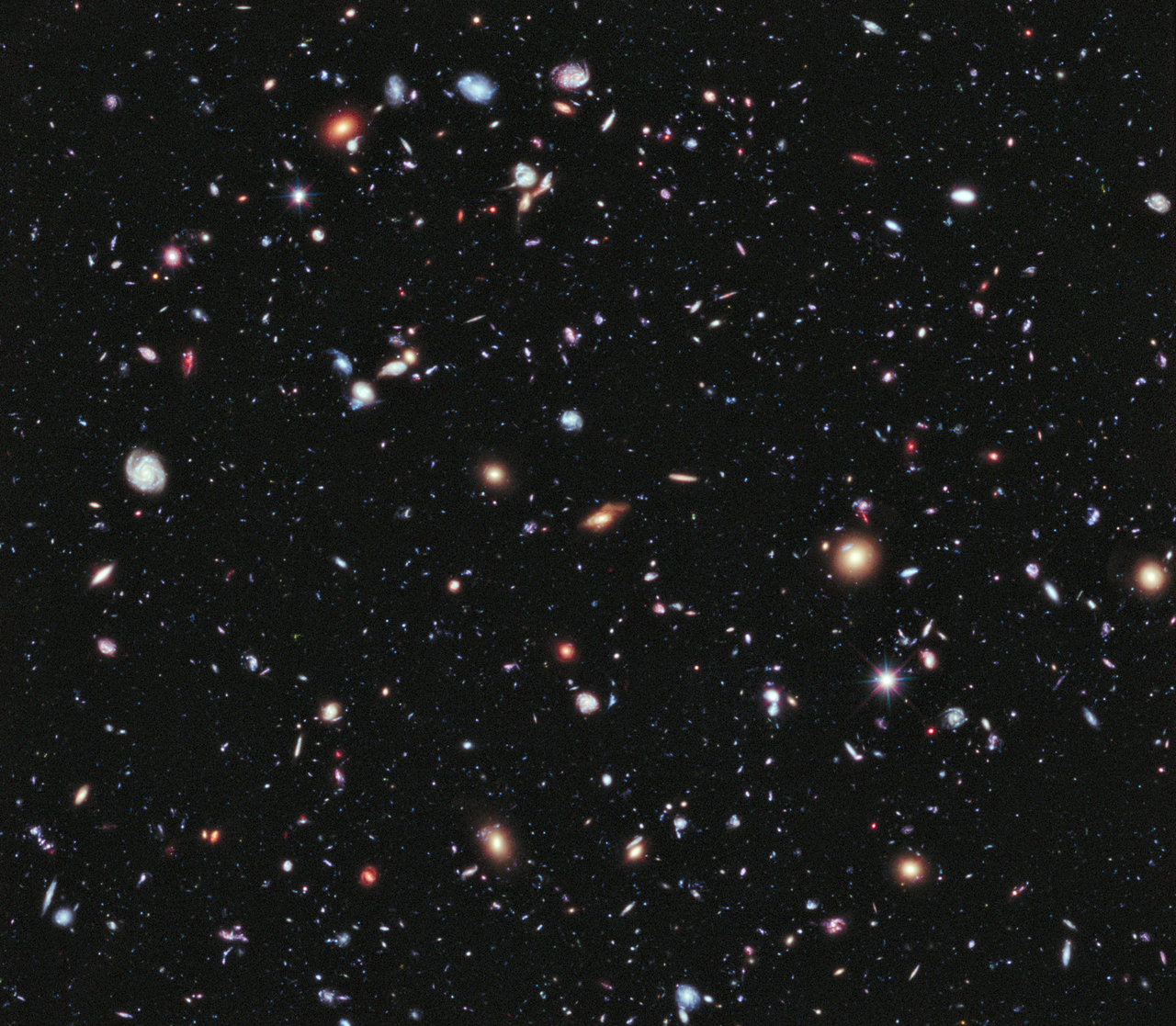 The Hubble Extreme Deep Field, assembled from telescope observations; astronomical context rather than proof of a theological conclusion