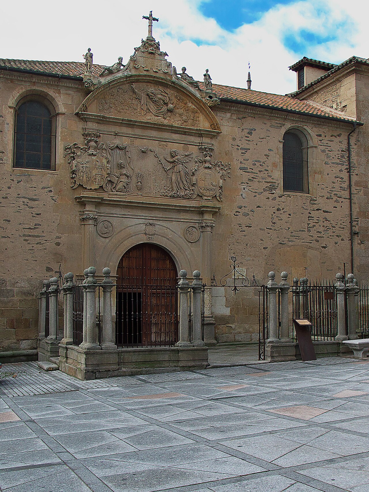 The sixteenth-century portal of the Anunciación convent at Alba de Tormes
