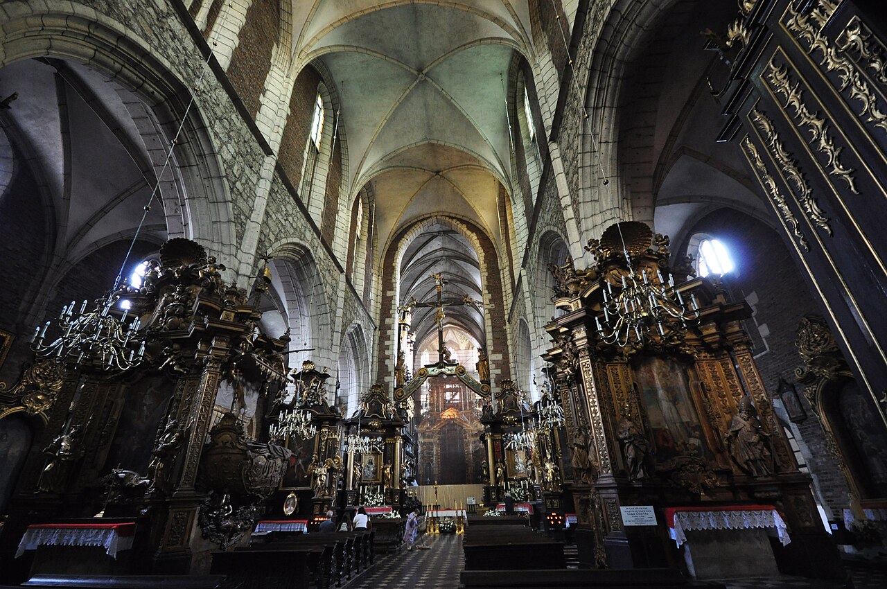 Interior of Corpus Christi Basilica in Kraków’s Kazimierz district