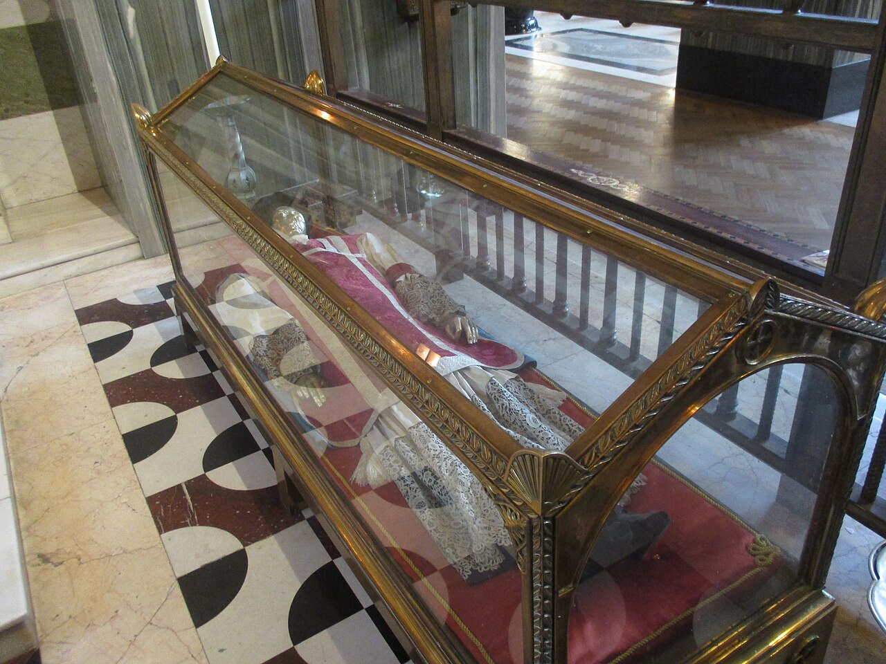 The John Southworth reliquary in Westminster Cathedral