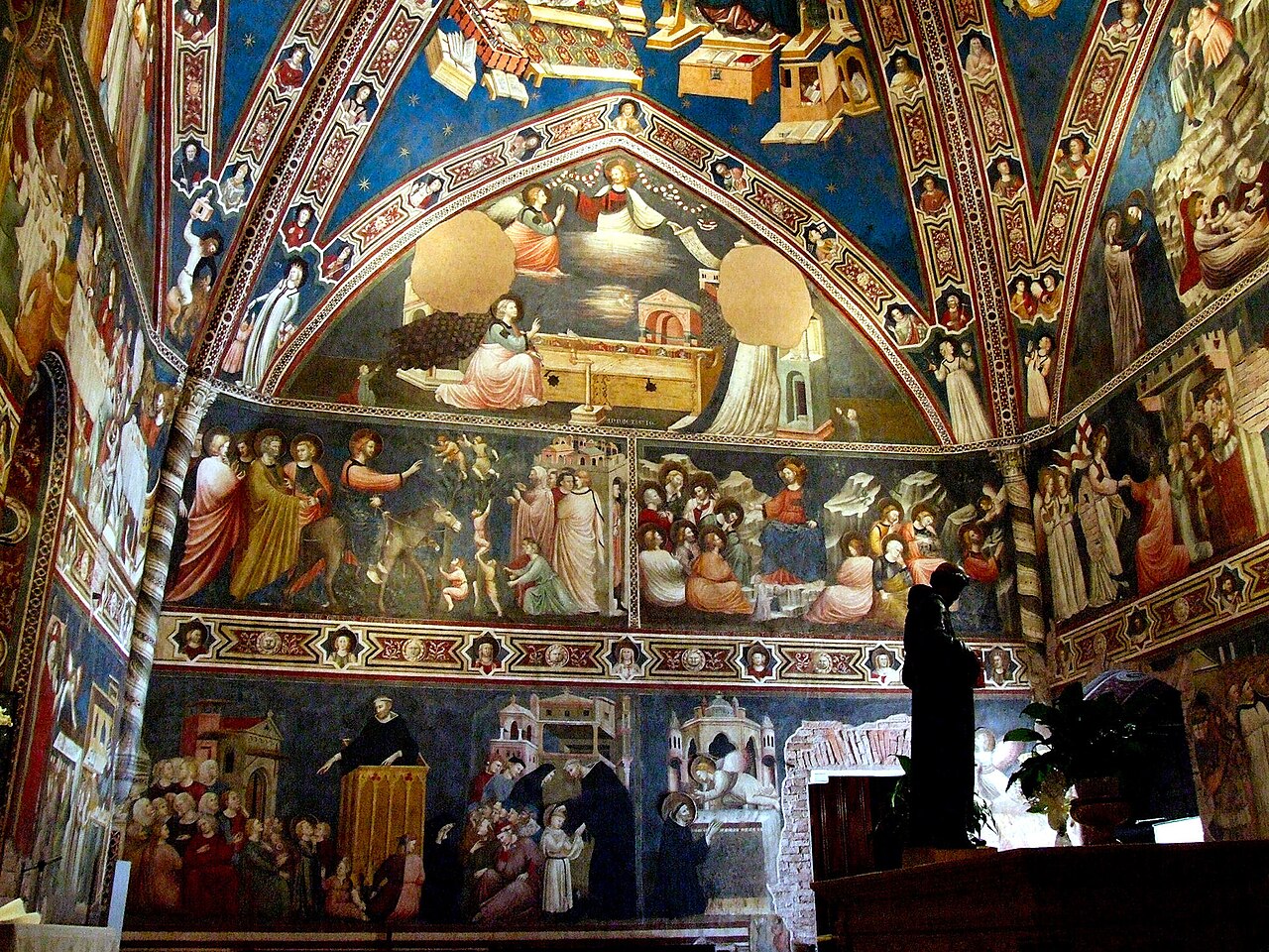 The medieval frescoed Cappellone of Saint Nicholas in Tolentino